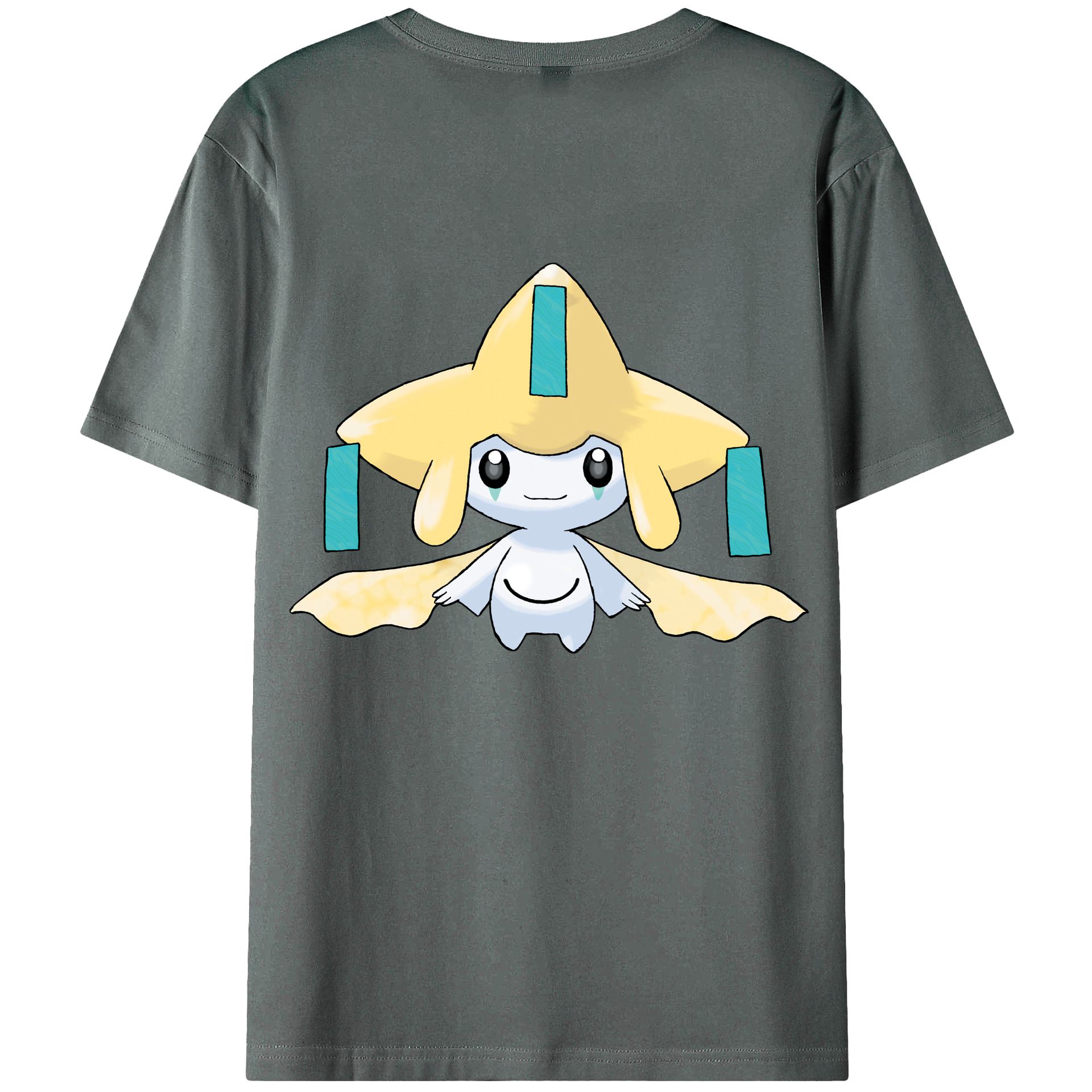 （画像用） ポケットモンスター Pokémon 綿100％ メンズ半袖Tシャツ（バックプリント） 通気性